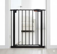 Image of Baby Safety Gate Dog Barrier Auto-Close Pressure Fit Stair Gate 75-82 cm