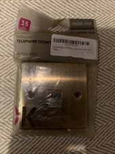Image of Knightsbridge Antique Brass Extension Telephone Socket