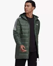Image of adidas Men`s Essential Quilted Down Parka Quilted Jacket Green Size XS HK4645