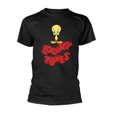 Image of Looney Tunes 'Tweety Logo' (Black) T-Shirt