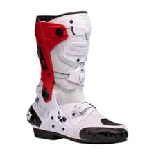 Image of SIDI Rex White/Red Air Sports Motorcycle/Motorbike Boots Ideal for Track use