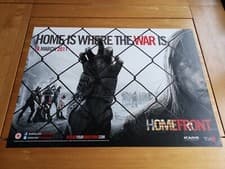 Image of Homefront Vintage (2010) Game Poster (PS3, 360) Double Sided 59cm x 42cm (RARE)