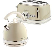Image of TieDex UK ARIETE Vintage ARPK39 4-Slice Toaster & Traditional Kettle Bundle -