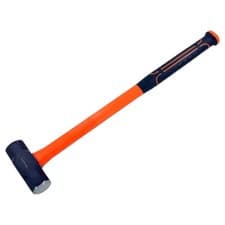 Image of 4lb Sledge Lump Hammer Fibreglass Shaft Rubber Grip Handle Mini Sledgehammer