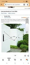 Image of Wall Mounted 5 Arm 26m Clothes Airer Folding Concertina Cloth Dryer Washing Line