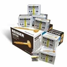 Image of Reisser R2CUTTERTRADE 1600 Cutter Trade Pack Wood Screws 8 Sizes, + 20 x PZ Bits