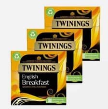Image of Twinings English Breakfast Tea Pack of 3x120 Tea Bag