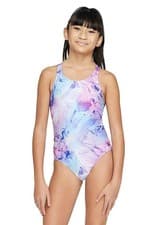 Image of Nike Girls Fastback One Piece Swimsuit - Rainbow