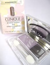 Image of CLINIQUE All About Shadow Duo 19 BLACKBERRY FROST Eyeshadow BNIB Full Size