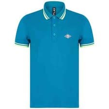 Image of REPLAY CONTRAST COLLAR STRETCH PIQUÉ POLO SHIRT