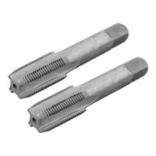 Image of Heavy duty Metric Hand Tap Set 2pcs 18mm x 1 5mm Pitch High Speed Steel