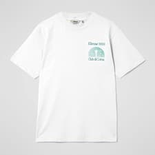Image of Ellesse Mens Graphic T-Shirt Run Club Di Corsa Tee White