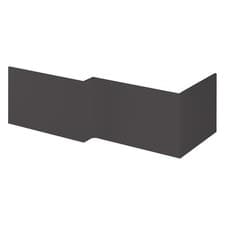 Image of Nuie Gloss Grey 700mm Shower Bath End Panel - OFF979