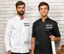 Image of Premier Embroidered Chef Jacket - Kitchen Workwear - Text or Logo
