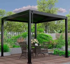 Image of Mirador 10ft x 10ft (3 x 3m) Louvered Aluminium Pergola