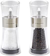 Image of Cole & Mason Flip 180 Chrome Salt and Pepper Mill Set, Adjustable Coarseness, C