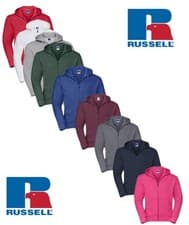 Image of Russell 266M Authentic Zipped Hooded Sweatshirt Full Zip Hoodie XS - 5XL