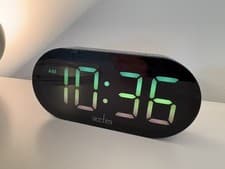 Image of Acctim Lyra LED Digital Alarm Clock Colour Fade USB-C Power Charging Hub