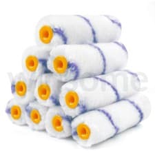 Image of Mini Paint Roller Sleeve 4inch Microfabric Small Painting Roller Emulsion Gloss