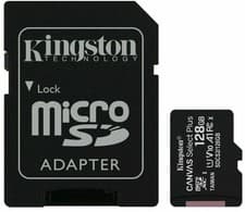 Image of Kingston 128GB Micro SD Card MicroSDHC Class 10 UHS-I Memory Card With Adapter