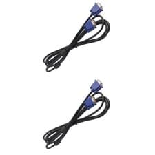 Image of 2 Count Dual Monitor Cable Usb Vga Computer Display Port Adapter