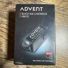 Image of Genuine Original Sealed Advent ABK 10 ABK10 Ink Cartridge Black A10 AW10 AWP10