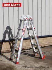 Image of Telescopic Multi Purpose Ladder Aluminium Compact Versatile Combination Ladder