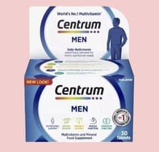 Image of Centrum Men Multivitamin & Mineral Food Supplement 30 Tablets (719)