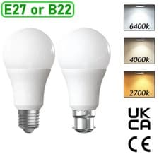 Image of LED GLS LIGHT BULBS 40w 60w 100w WARM/COOL WHITE BC/B22 ES/E27 Bayonet Daylight