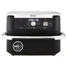 Image of Ninja Foodi FlexDrawer Air Fryer 10.4L Dual Zone Removable Divider Black AF500UK