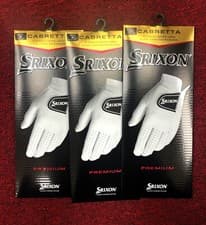 Image of (3-Pack) New Srixon 100% Premium Cabretta Mens Leather Golf Gloves