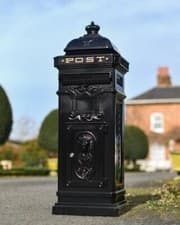 Image of “Raventree” Deluxe Black Camden Free Standing Post Box