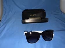 Image of Coach HC8369 Women's Butterfly Sunglasses - Black Frames