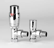 Image of Oslo Chrome Radiator Valve - TRV/Manual | Angled, Straight, Corner Options