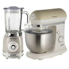 Image of Retro Jug Blender and Stand Mixer Set, Vintage Design Cream, Ariete