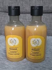 Image of The Body Shop Banana Truly Nourishing Shampoo 250ml X2 Brand New Discontinued