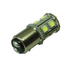 Image of BA15D 13SMD 12v 24v (10-30v) DC 2.6W Cool White LED Bulb Caravan Boat 2010