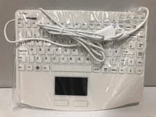 Image of ACCURATUS ACCUMED 540 CV2 ANTIBACTERIAL MEDICAL WIRED USB KEYBOARD. WHITE