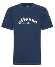 Image of Ellesse Men's Kempa T-shirt Short Sleeve Navy Relaxed Tee Cotton Top New S - 2XL