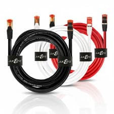 Image of JuicEBitz® CAT6 Network Cable RJ45 Shielded Ethernet SFTP LAN Patch Lead LOT