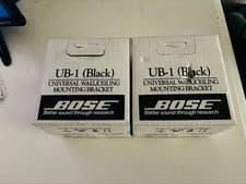 Image of x2 BOSE UB-1 Black Universal Wall / Ceiling Mounting Speaker Bracket LOT of 2
