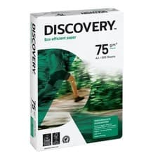 Image of Discovery Eco-Efficient A3 Paper White 75gsm - 2,500 Sheets (5 Reams / 1 Box)