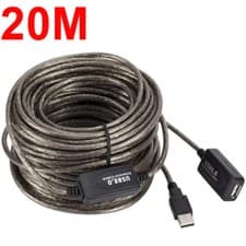 Image of USB 2.0 Extension Cable 5/10/15/20m Active Repeater Lead Male to Female Cord UK