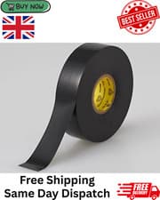 Image of 3M Scotch© Super 33+ Vinyl Electrical Tape black 19 mm x 20 m 1 UK