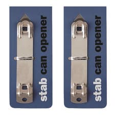 Image of 2 x Chef Aid Stab Can Tin Opener Metal Easy Grip Kitchen Camping  Travel