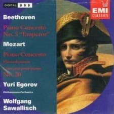 Image of Beethoven Piano Concerto 5  Mozart Piano Concerto 20 CD New & Sealed