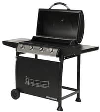 Image of GEORGE FOREMAN GFGBBQ4B Portable 4 Burner Grill Gas BBQ - Black