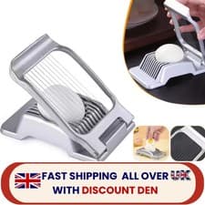Image of Heavy Duty Aluminium Egg Slicer for Hard Boiled Eggs Strawberry Slicer Stainless