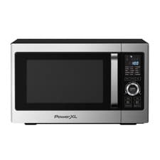Image of PowerXL 28L Combination Microwave Air Fryer Oven 900W Silver Black BDK03 Cooker