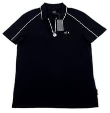 Image of Armani Exchange Polo Color Black Size M ( NEW ORIGINAL WITH TAGS)
